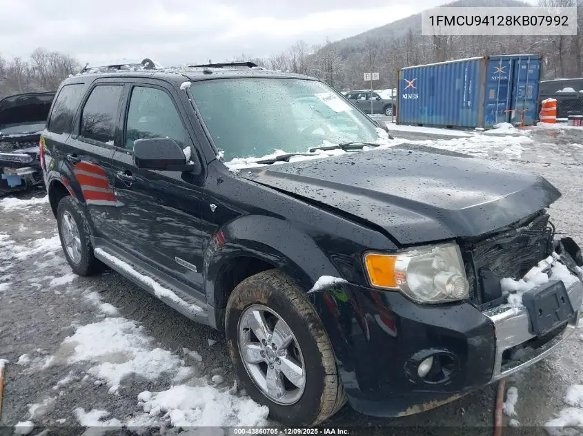 1FMCU94128KB07992 2008 Ford Escape Limited
