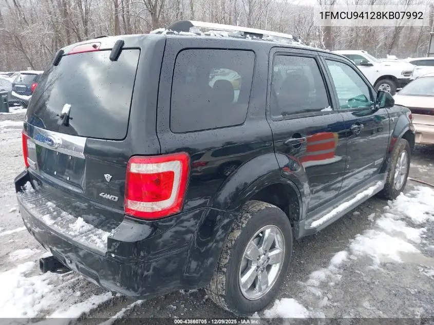 1FMCU94128KB07992 2008 Ford Escape Limited