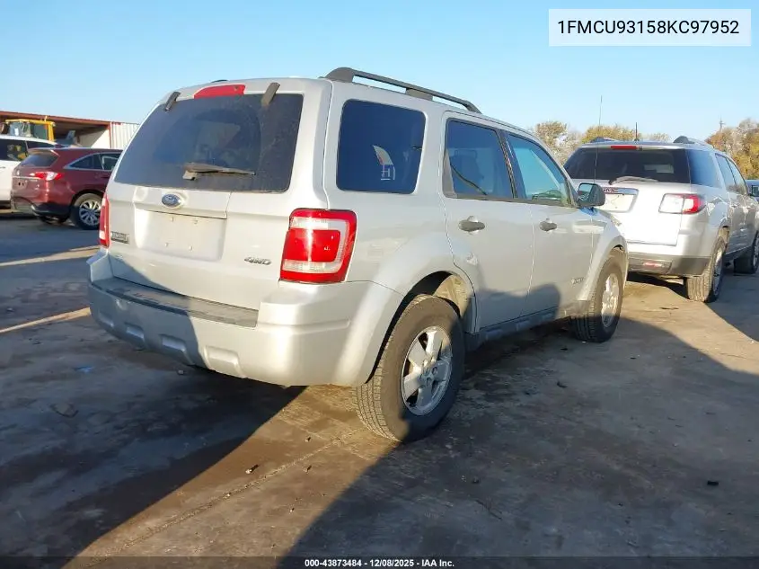 1FMCU93158KC97952 2008 Ford Escape Xlt