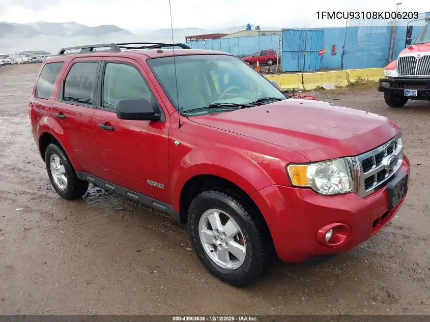 1FMCU93108KD06203 2008 Ford Escape Xlt