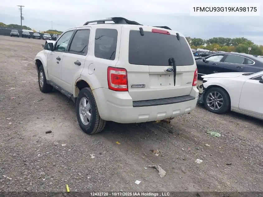 1FMCU93G19KA98175 2009 Ford Escape Xlt