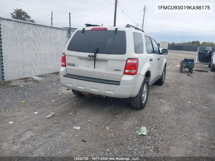 1FMCU93G19KA98175 2009 Ford Escape Xlt