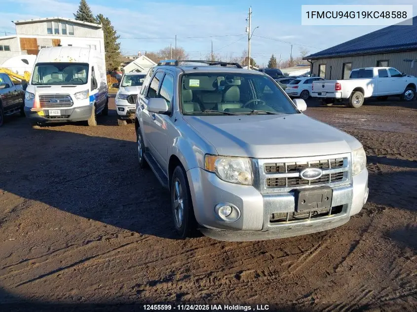 1FMCU94G19KC48588 2009 Ford Escape Limited