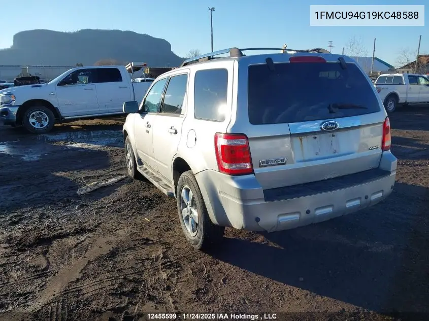 1FMCU94G19KC48588 2009 Ford Escape Limited