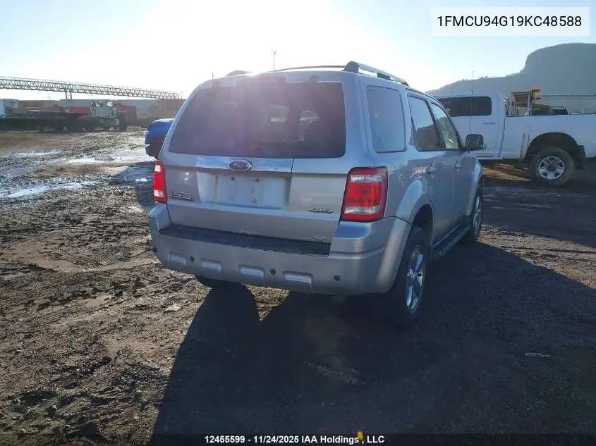 1FMCU94G19KC48588 2009 Ford Escape Limited