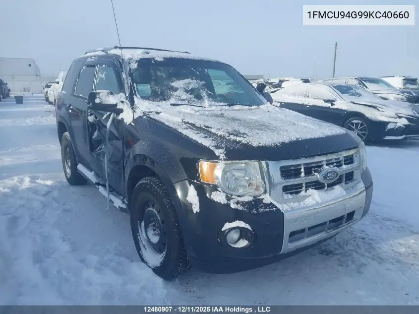 1FMCU94G99KC40660 2009 Ford Escape Limited