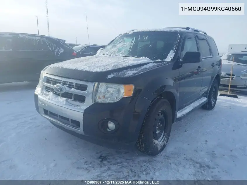 1FMCU94G99KC40660 2009 Ford Escape Limited