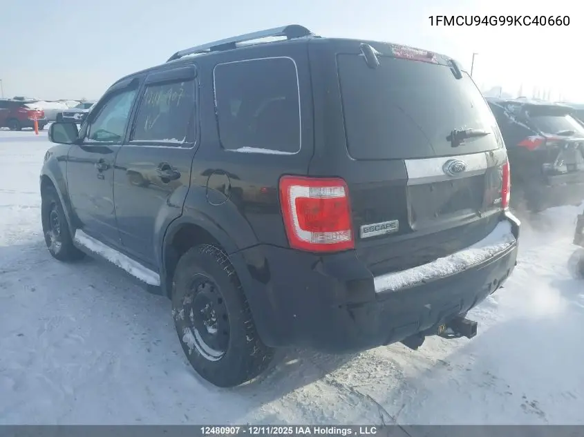 1FMCU94G99KC40660 2009 Ford Escape Limited