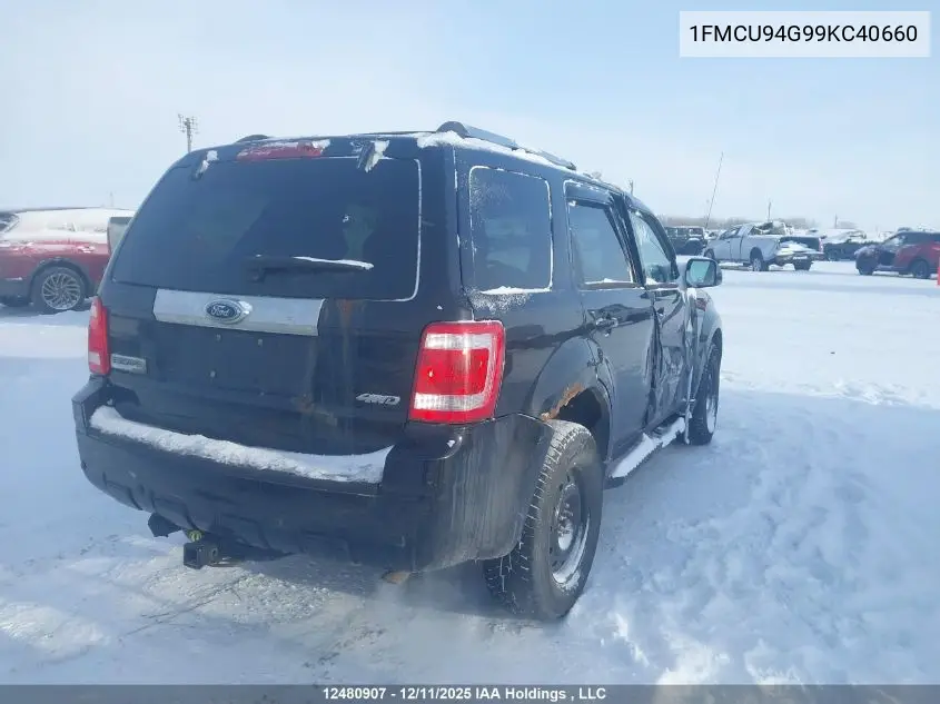 1FMCU94G99KC40660 2009 Ford Escape Limited