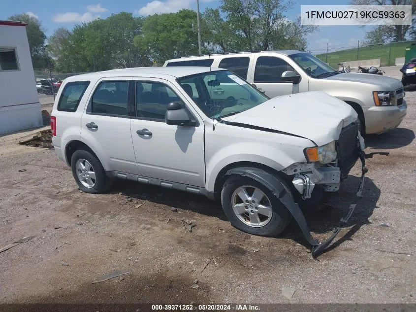 1FMCU02719KC59363 2009 Ford Escape Xls/Xls Manual