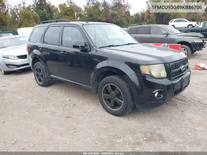 1FMCU93G89KB86706 2009 Ford Escape Xlt