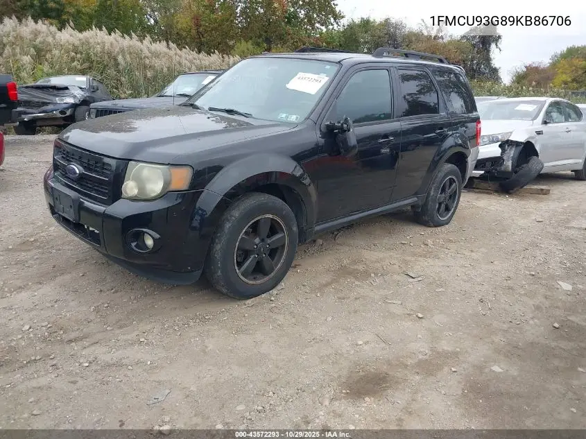 1FMCU93G89KB86706 2009 Ford Escape Xlt