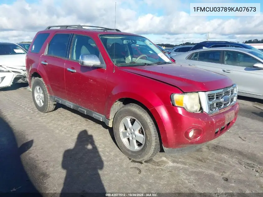 1FMCU03789KA07673 2009 Ford Escape Xlt