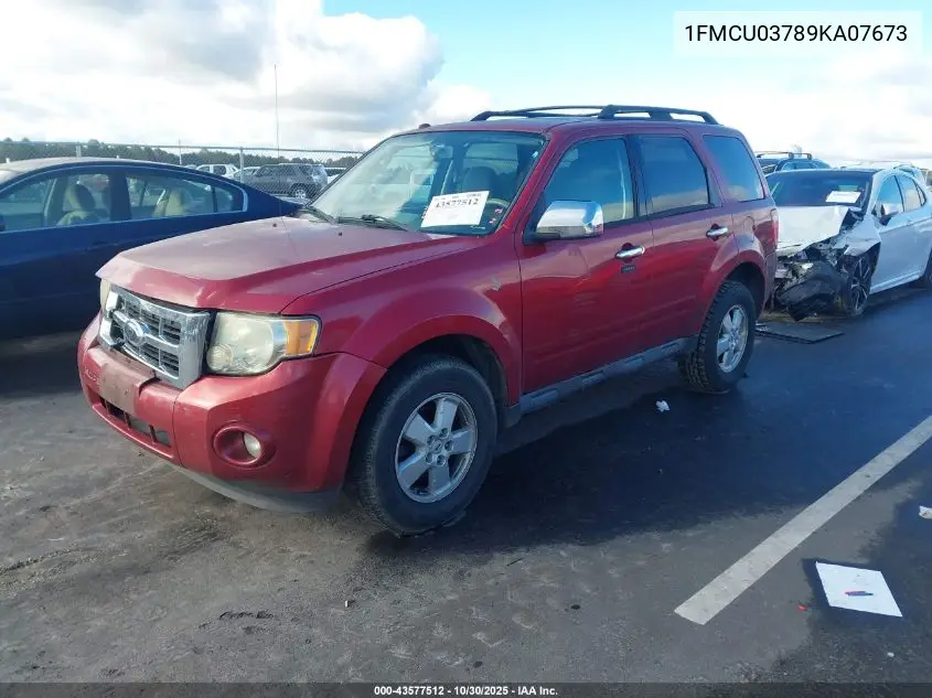 1FMCU03789KA07673 2009 Ford Escape Xlt