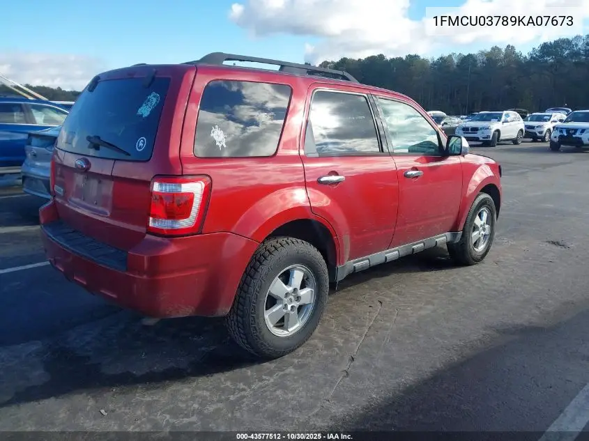 1FMCU03789KA07673 2009 Ford Escape Xlt