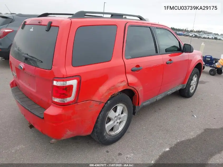1FMCU03739KA29175 2009 Ford Escape Xlt