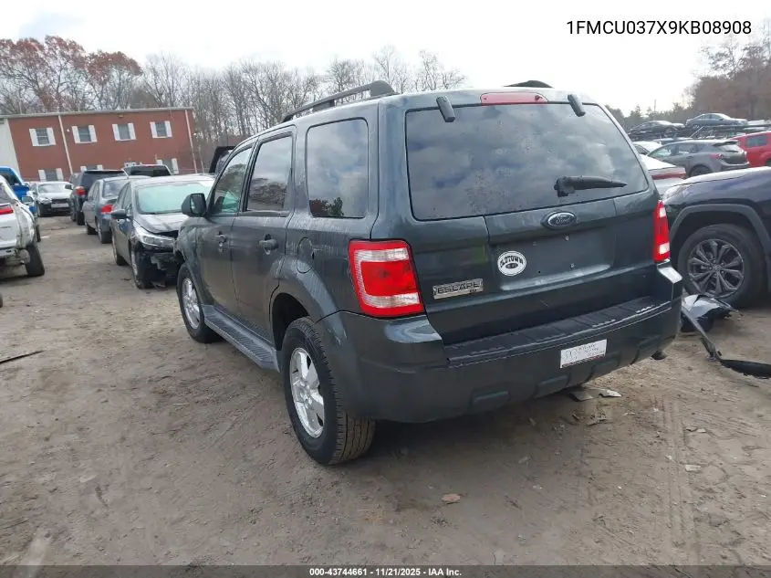 1FMCU037X9KB08908 2009 Ford Escape Xlt
