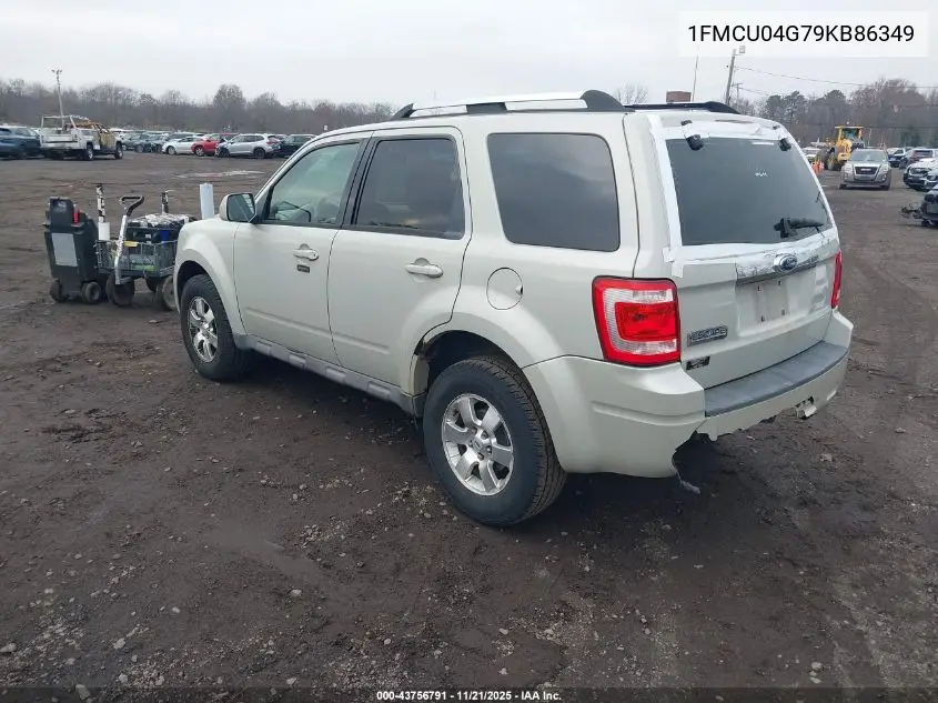 1FMCU04G79KB86349 2009 Ford Escape Limited