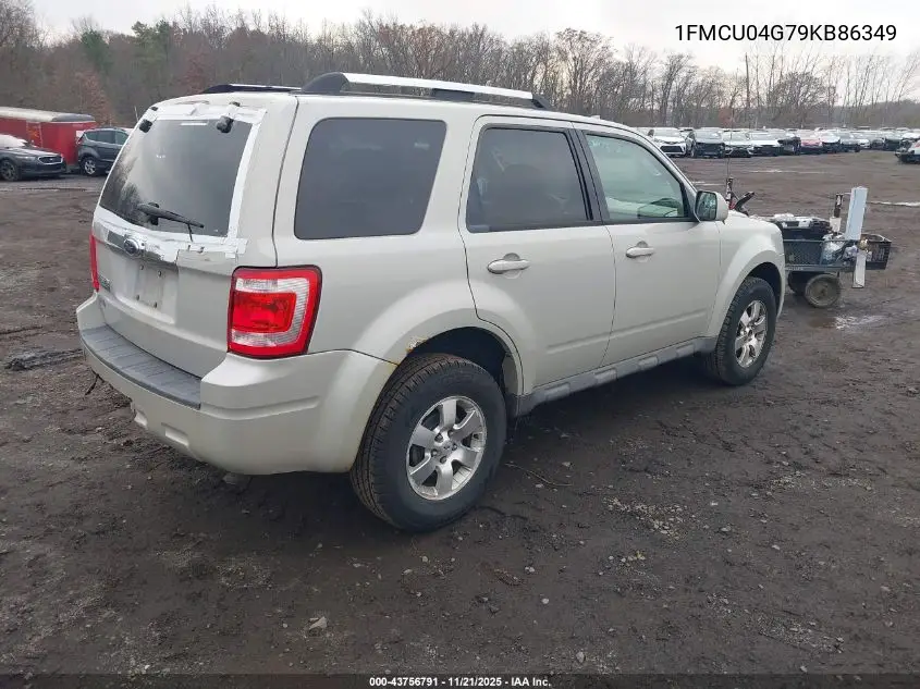 1FMCU04G79KB86349 2009 Ford Escape Limited