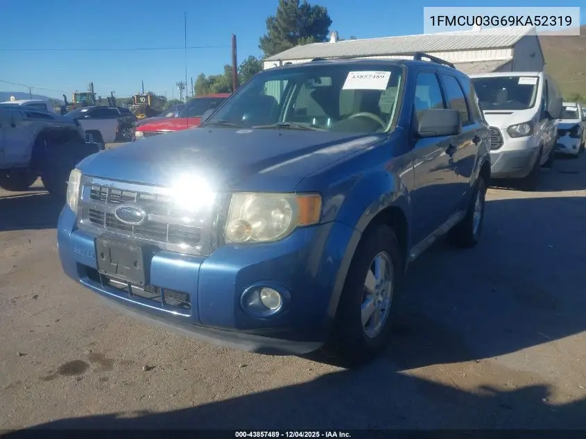 1FMCU03G69KA52319 2009 Ford Escape Xlt