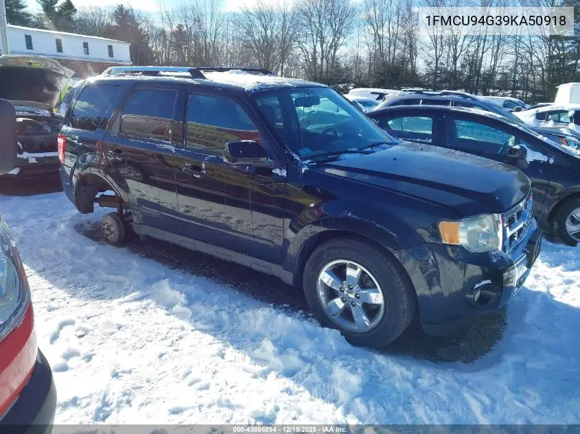 1FMCU94G39KA50918 2009 Ford Escape Limited