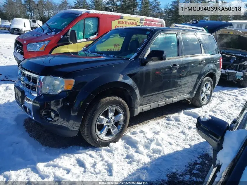 1FMCU94G39KA50918 2009 Ford Escape Limited