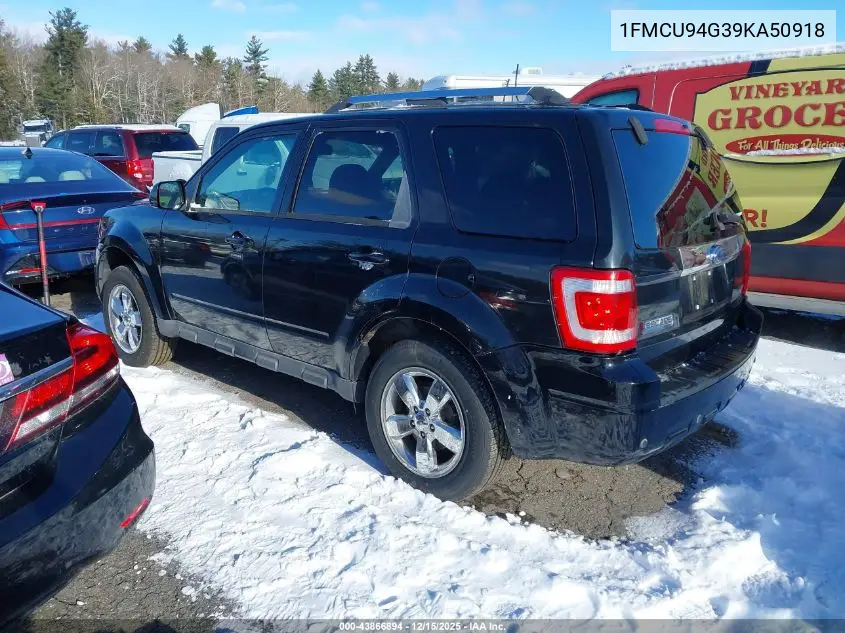1FMCU94G39KA50918 2009 Ford Escape Limited