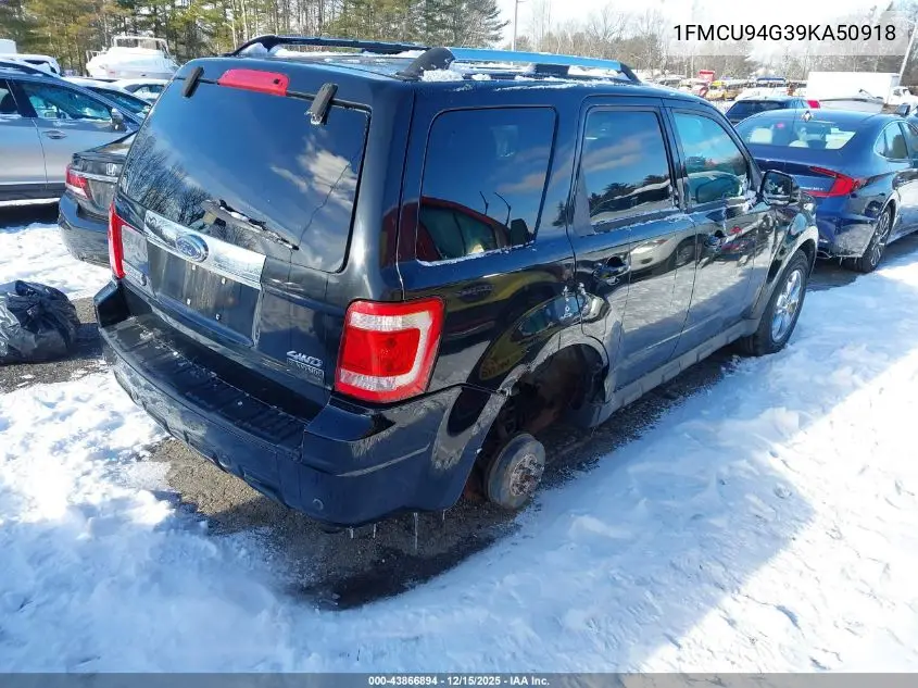1FMCU94G39KA50918 2009 Ford Escape Limited