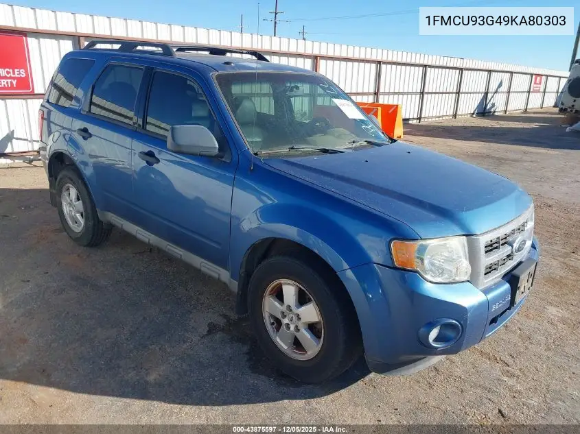 1FMCU93G49KA80303 2009 Ford Escape Xlt