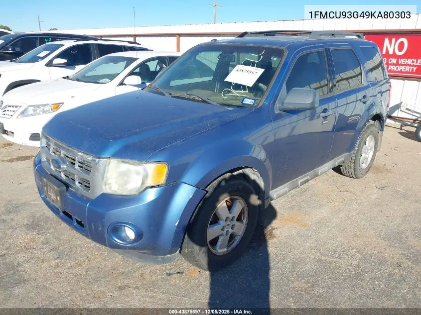 1FMCU93G49KA80303 2009 Ford Escape Xlt