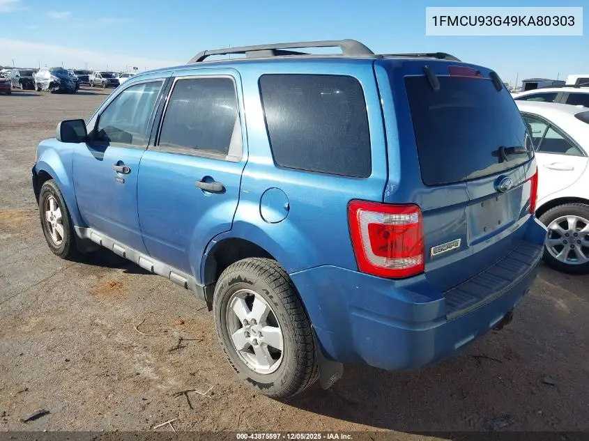 1FMCU93G49KA80303 2009 Ford Escape Xlt
