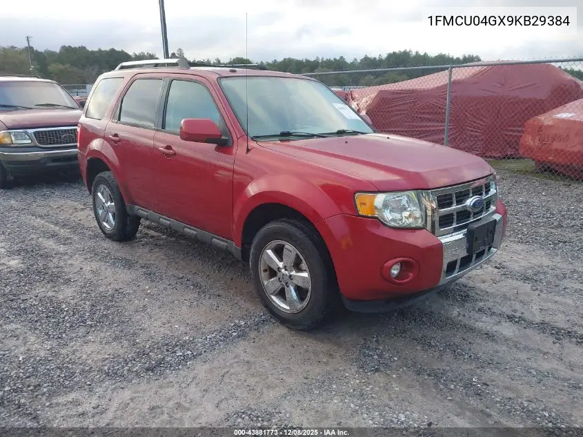 1FMCU04GX9KB29384 2009 Ford Escape Limited