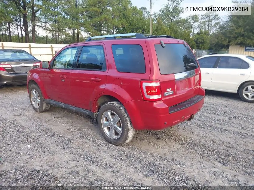 1FMCU04GX9KB29384 2009 Ford Escape Limited