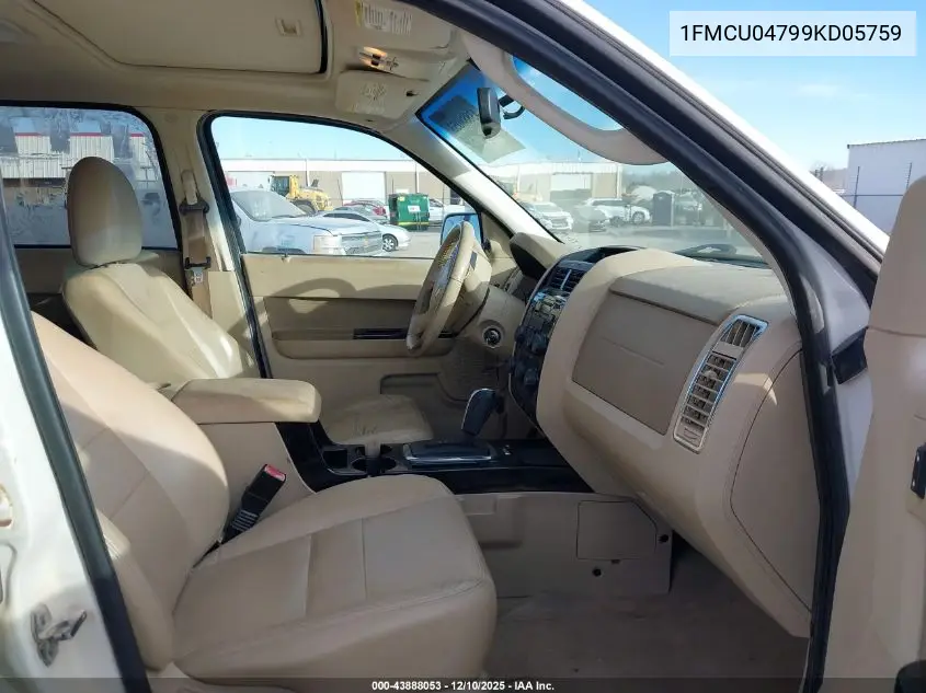 1FMCU04799KD05759 2009 Ford Escape Limited