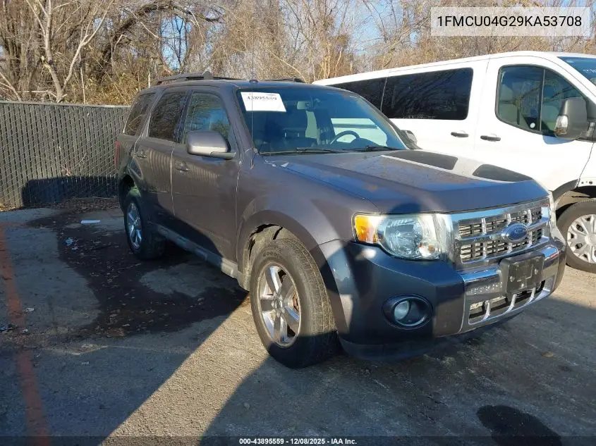 1FMCU04G29KA53708 2009 Ford Escape Limited
