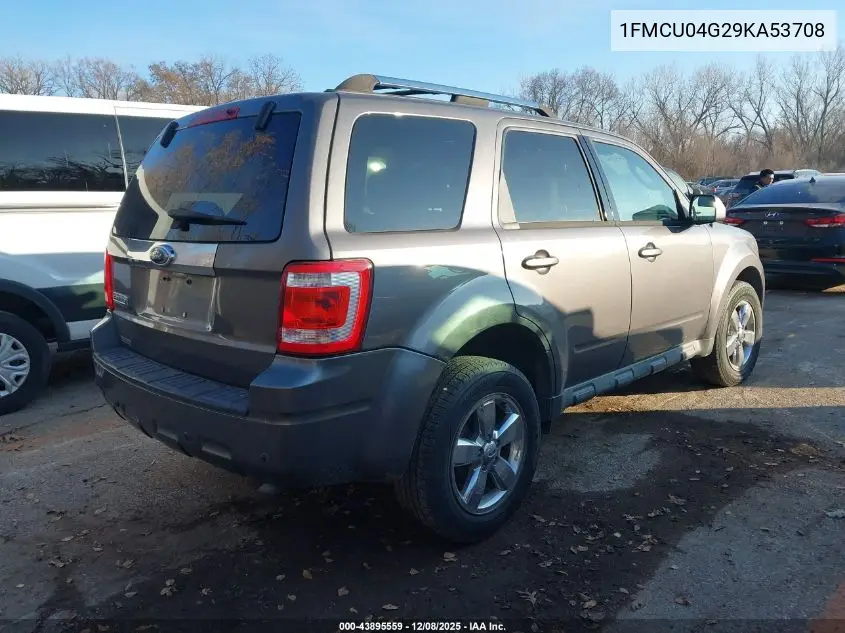 1FMCU04G29KA53708 2009 Ford Escape Limited