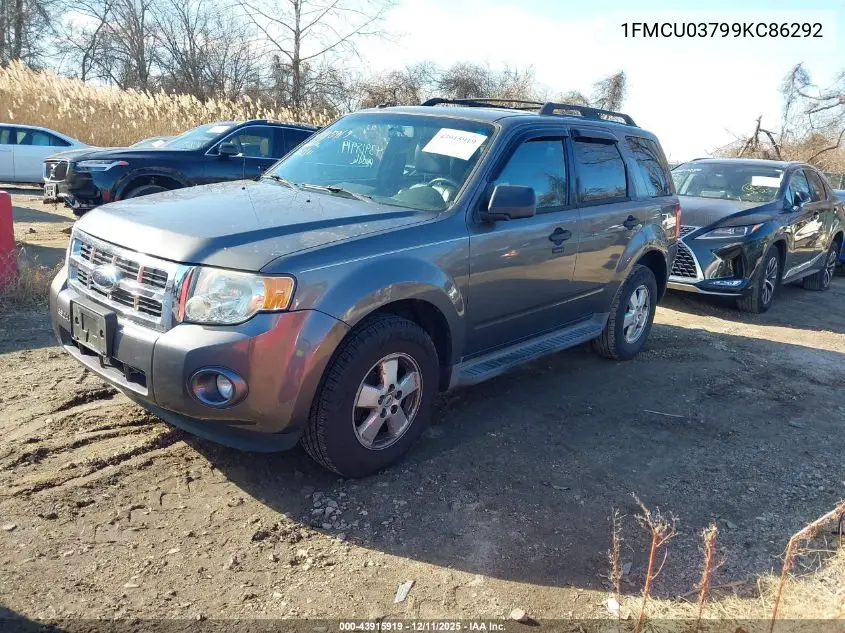 1FMCU03799KC86292 2009 Ford Escape Xlt