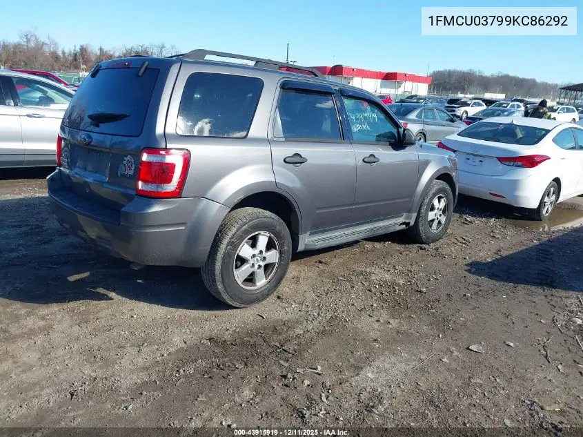 1FMCU03799KC86292 2009 Ford Escape Xlt