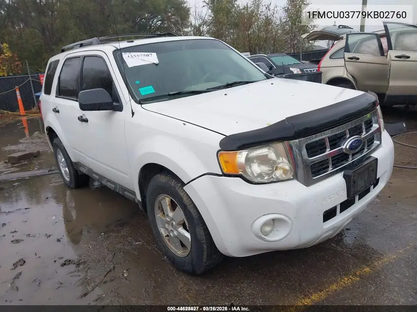 1FMCU03779KB02760 2009 Ford Escape Xlt