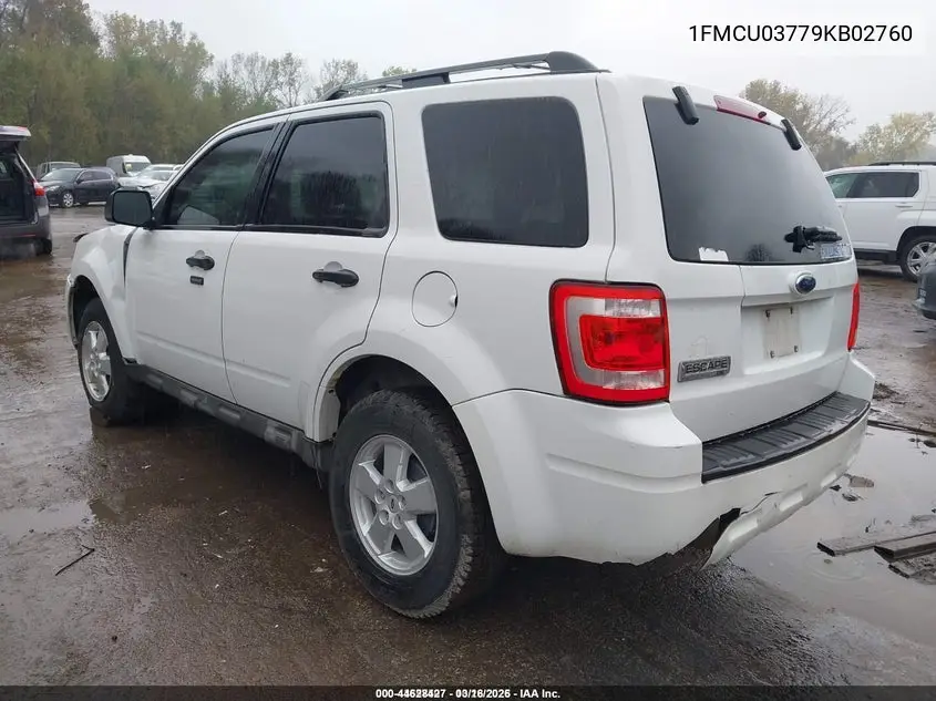 1FMCU03779KB02760 2009 Ford Escape Xlt