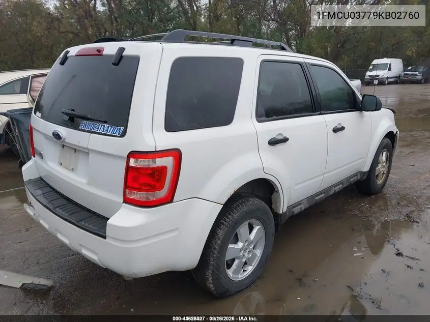 1FMCU03779KB02760 2009 Ford Escape Xlt