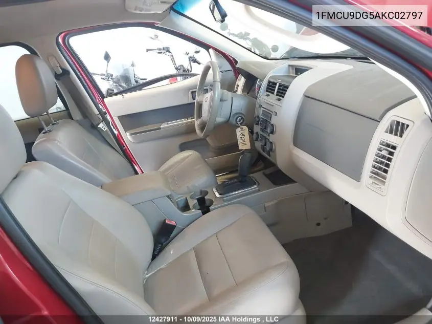 1FMCU9DG5AKC02797 2010 Ford Escape Xlt