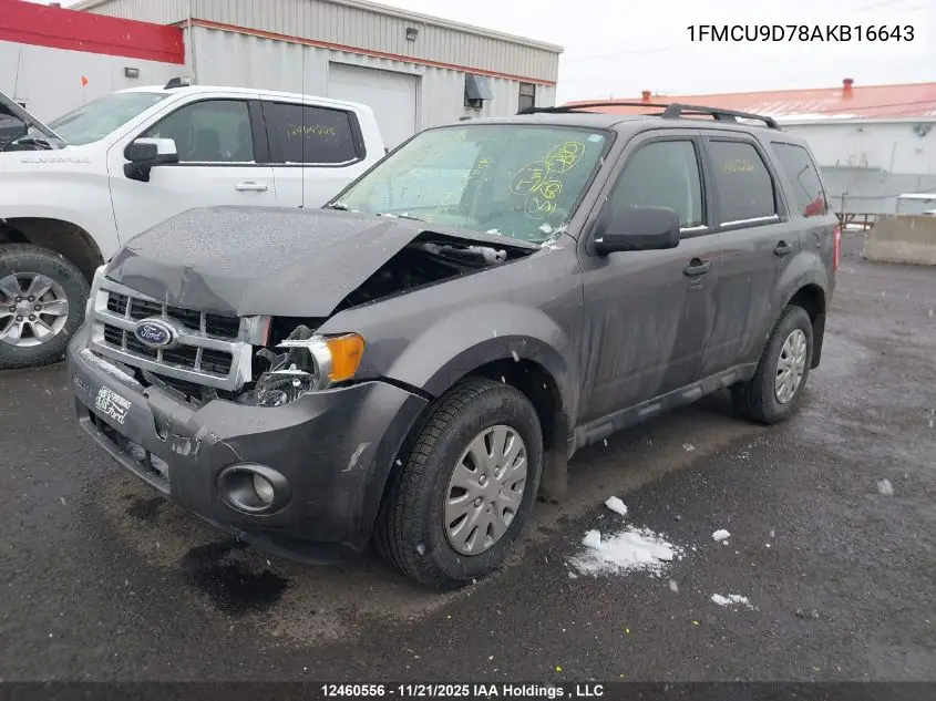 1FMCU9D78AKB16643 2010 Ford Escape Xlt
