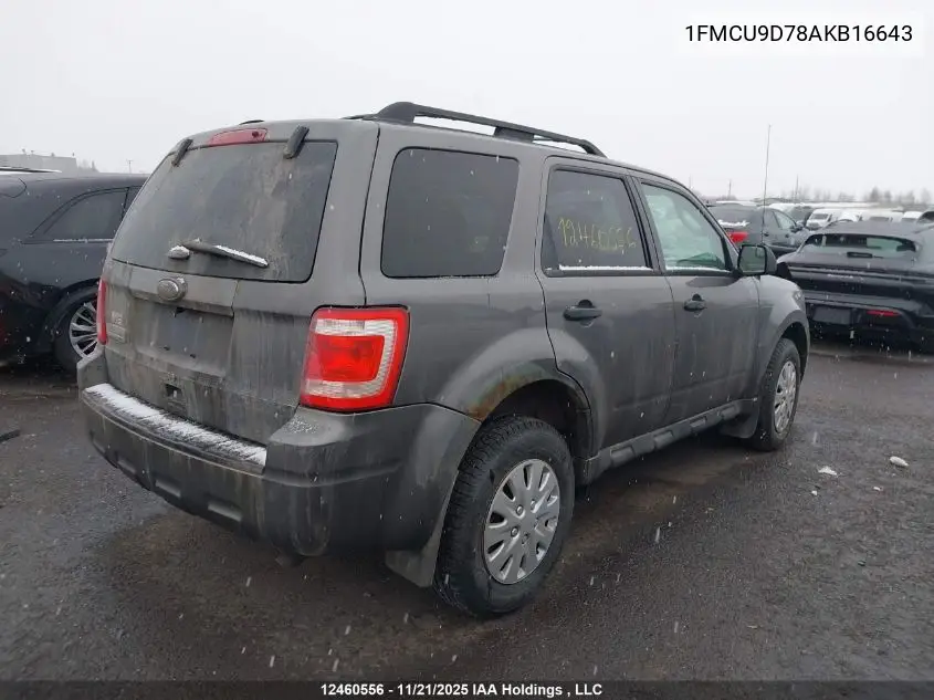 1FMCU9D78AKB16643 2010 Ford Escape Xlt