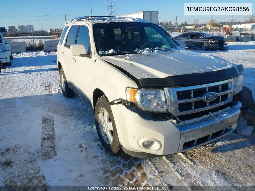 1FMCU9EG3AKC98556 2010 Ford Escape Limited