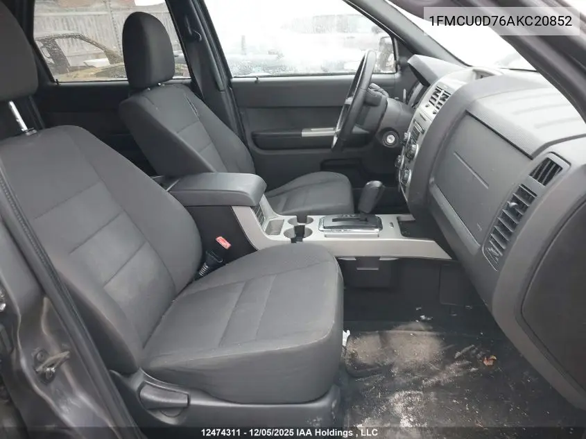1FMCU0D76AKC20852 2010 Ford Escape Xlt