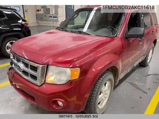 1FMCU9DG2AKC11618 2010 Ford Escape Xlt