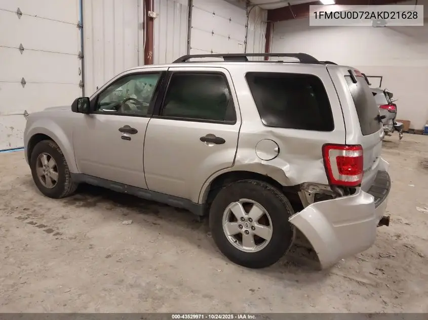 1FMCU0D72AKD21628 2010 Ford Escape Xlt
