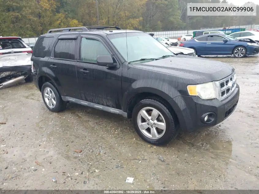 1FMCU0DG2AKC99906 2010 Ford Escape Xlt