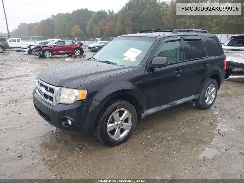 1FMCU0DG2AKC99906 2010 Ford Escape Xlt